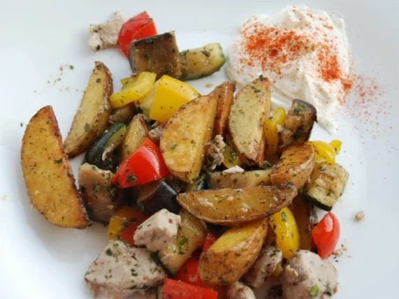 Gemüsepfanne mit Thunfisch - Rezept