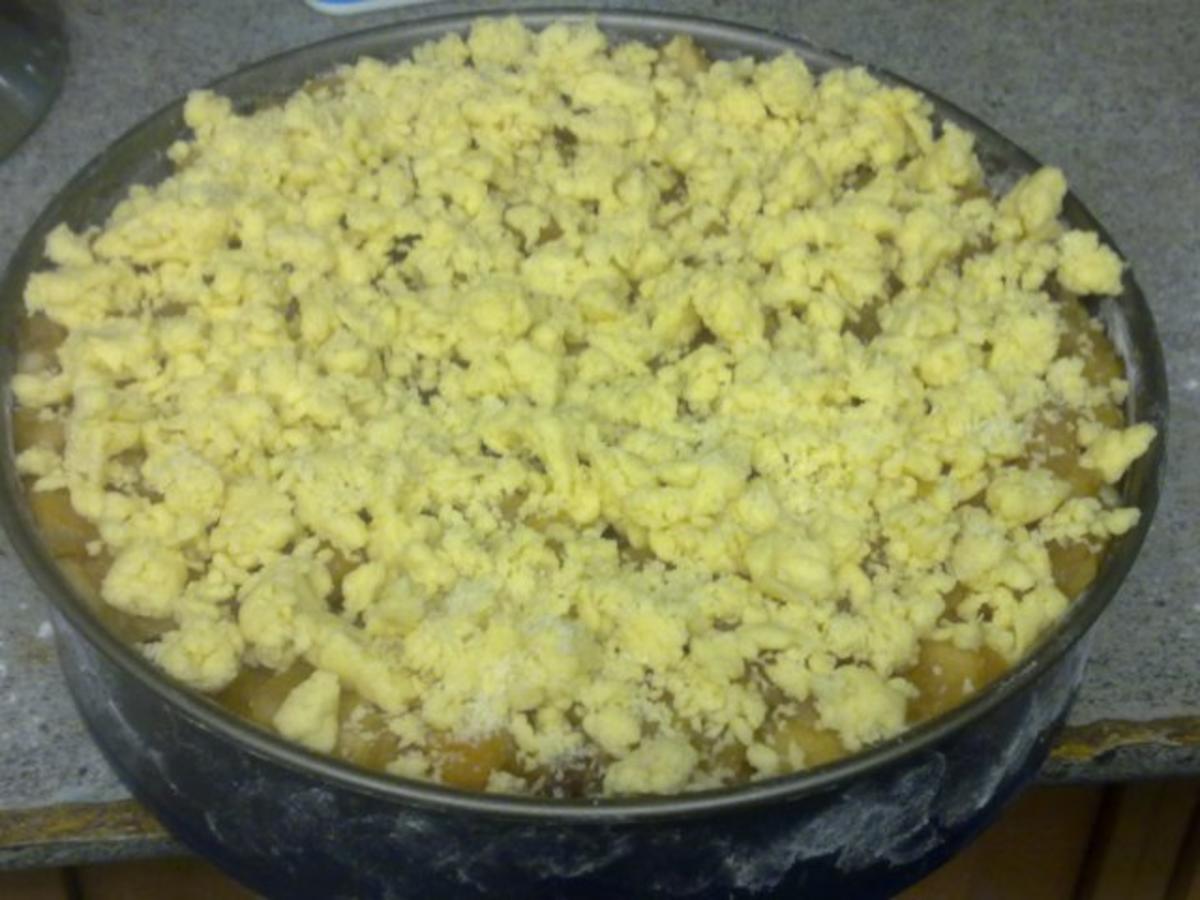 Apfel-Pudding-Kuchen mit Streusel - Rezept - Bild Nr. 6