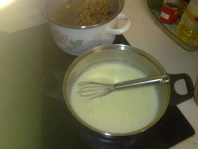 Rezept: Apfel-Pudding-Kuchen mit Streusel Bild Nr. 3 Apfel-Pudding-Kuchen mit Streusel - Rezept - Bild Nr. 3