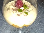 Pfirsich-Eierlikördessert - Rezept