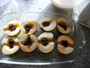 Bratapfelauflauf - Rezept