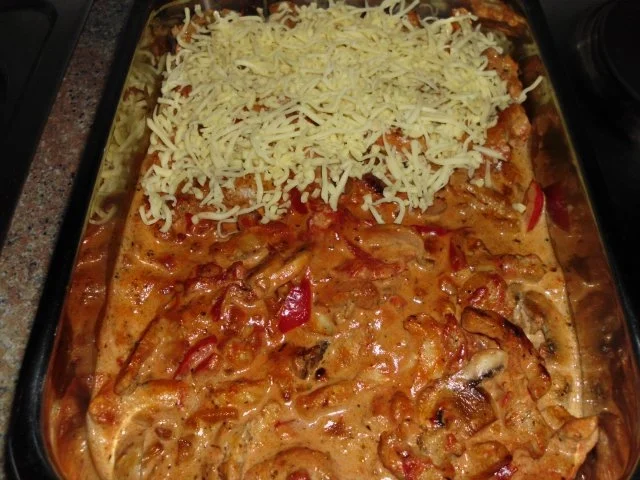 Gyros überbacken in Metaxasoße - Rezept - Bild Nr. 3