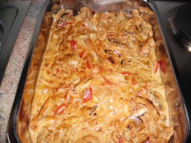 Gyros überbacken in Metaxasoße - Rezept - Bild Nr. 2