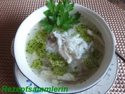 Suppe:     HÜHNERSUPPE mit Reis - Rezept