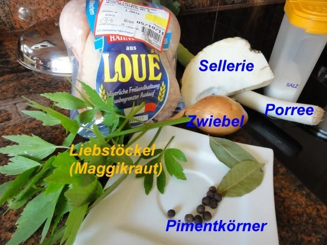 Suppe:     HÜHNERSUPPE mit Reis - Rezept - Bild Nr. 2