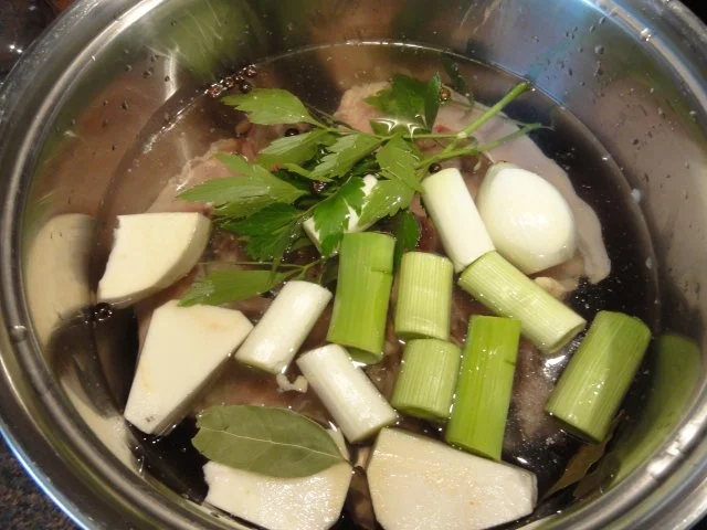 Suppe:     HÜHNERSUPPE mit Reis - Rezept - Bild Nr. 3