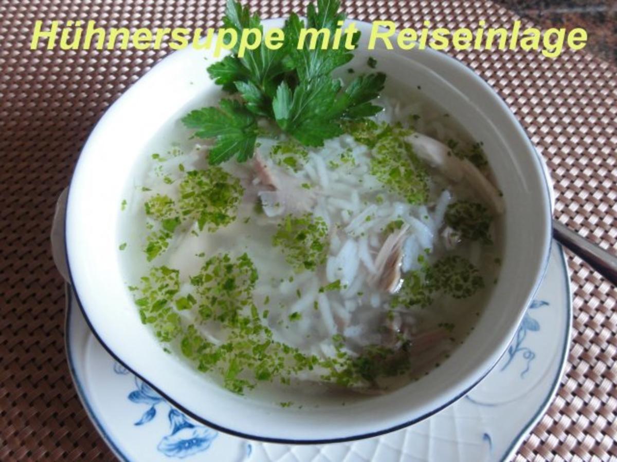 Suppe:     HÜHNERSUPPE mit Reis - Rezept - Bild Nr. 6
