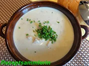Suppe:     KÄSE-LAUCH - Rezept