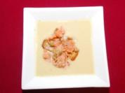Apfel-Kartoffelsuppe mit Lachstatar (Viktoria Brams) - Rezept