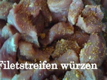 Filetgeschnetzeltes mit Granatapfelsoße - Rezept - Bild Nr. 2