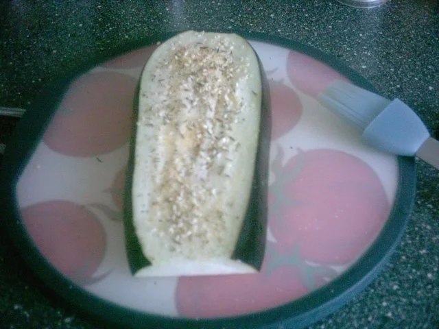 Gebackene Auberginenscheiben in Sesam - Rezept - Bild Nr. 3