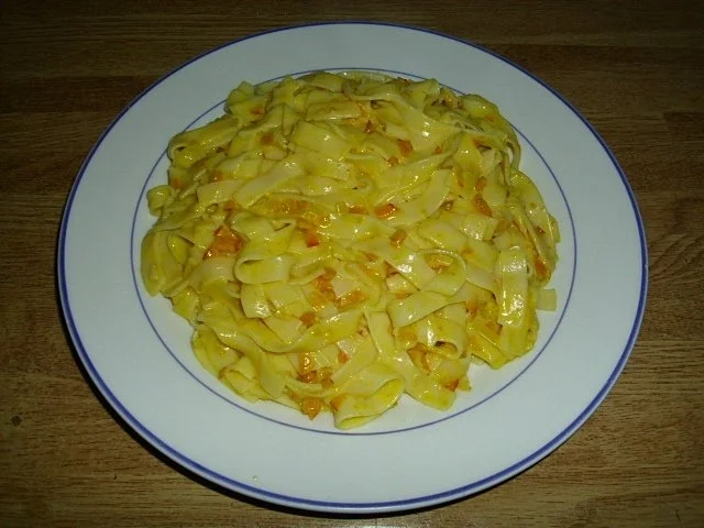 Rezept: Kürbisnudeln Kürbisnudeln - Rezept