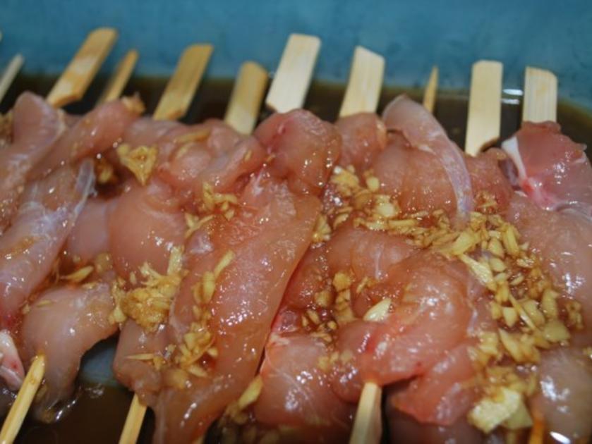 Teriyaki-Hähnchen-Spieße vom Grill - Rezept - kochbar.de