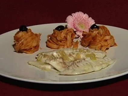 Orata alla Griglia - Dorade vom Grill mit Tagliatelle Arabiata (Dave Kaufmann) - Rezept