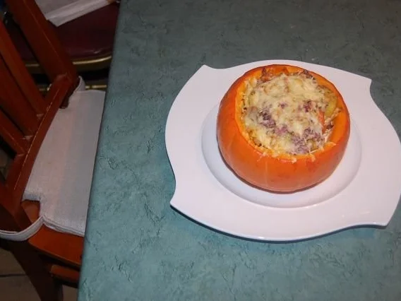 Hokkaido mit Puten-Ragout - Rezept