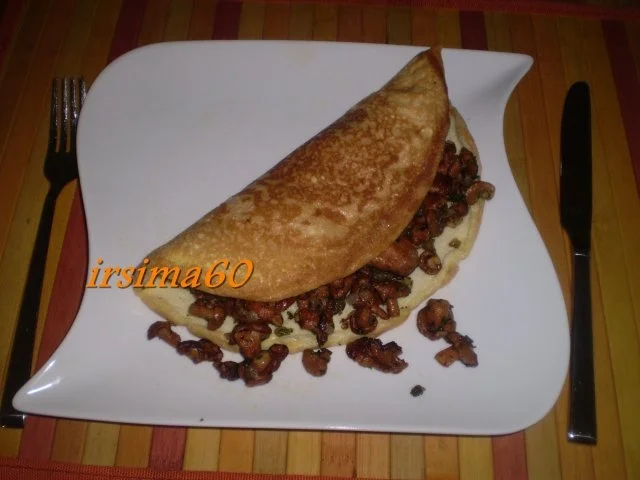 Rezept: Omelette mit Pfifferlingen Omelette mit Pfifferlingen - Rezept