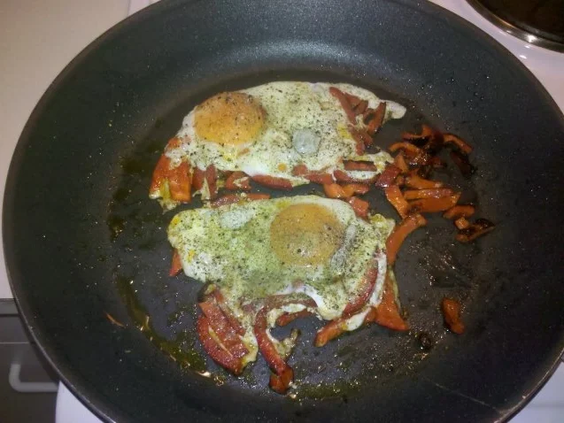 Rezept: Fleisch: Fleischkäse mit Spiegelei Bild Nr. 5 Fleisch: Fleischkäse mit Spiegelei - Rezept - Bild Nr. 5