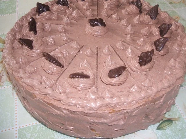 Rezept: ( Torte ) Birne Helene-- Schoko-Buttercrem-Torte ( Torte ) Birne Helene-- Schoko-Buttercrem-Torte - Rezept