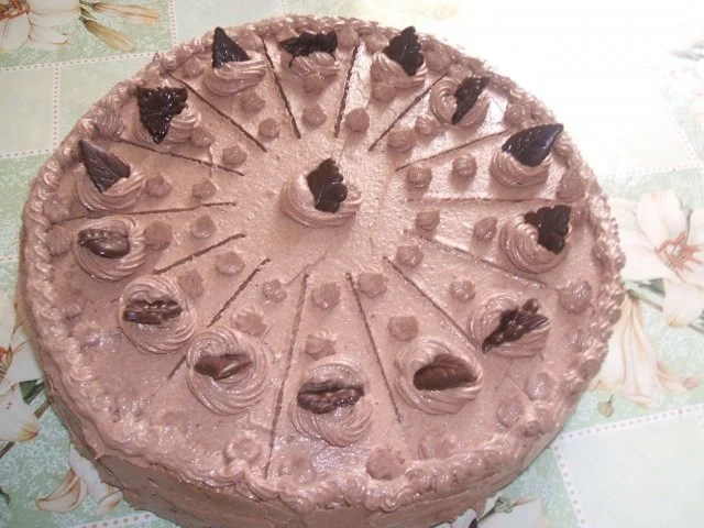 Rezept: ( Torte ) Birne Helene-- Schoko-Buttercrem-Torte Bild Nr. 6 ( Torte ) Birne Helene-- Schoko-Buttercrem-Torte - Rezept - Bild Nr. 6