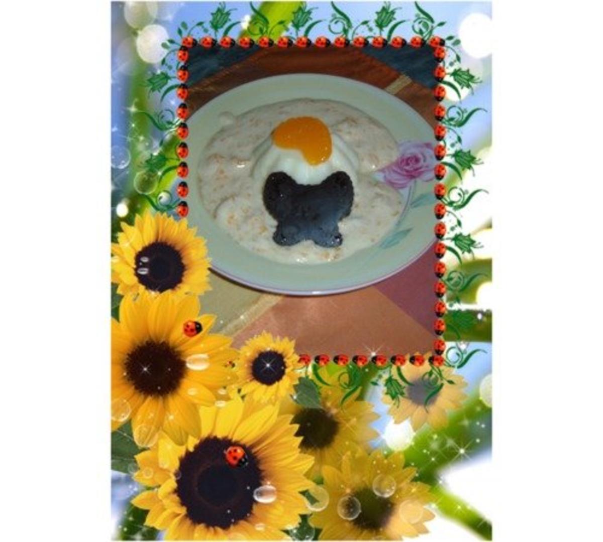 Dessert :  Sahnepudding mit Eierlikör - Mandarinen - Quarksoße - Rezept