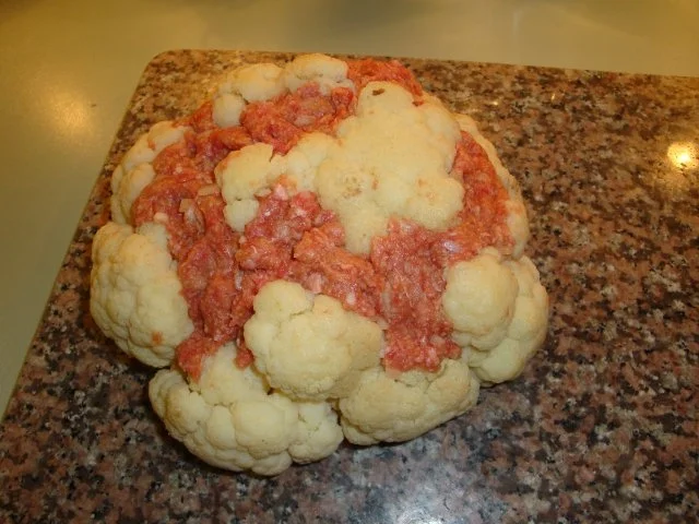 Rezept: Gefüllter Blumenkohl Bild Nr. 4 Gefüllter Blumenkohl - Rezept - Bild Nr. 4