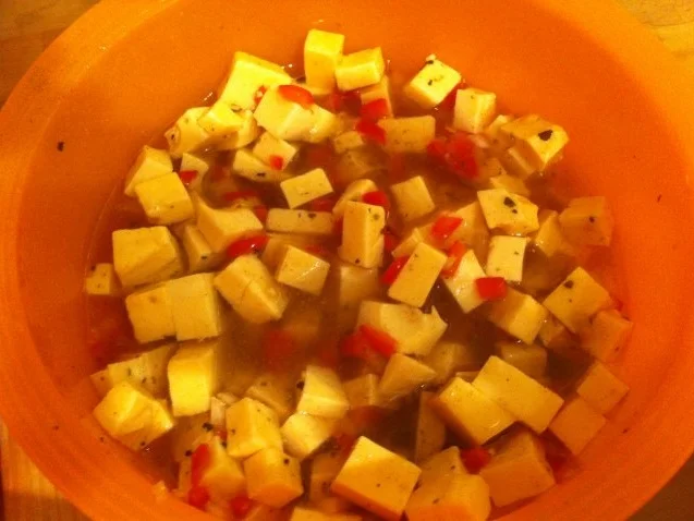 eingelegter Käse - Rezept