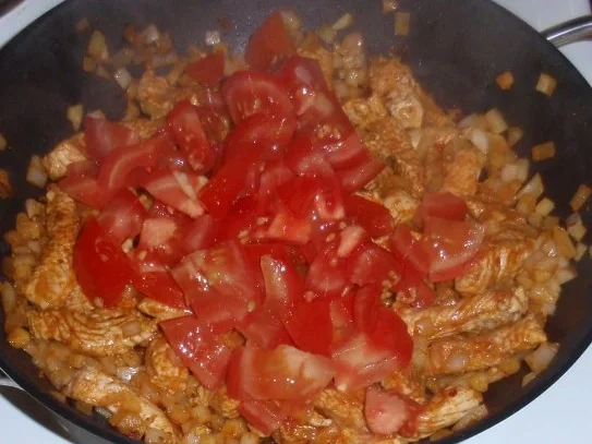 Putenstreifen mit Kürbisgemüse und Spaghetti - Rezept - Bild Nr. 4