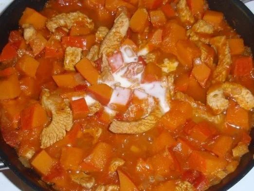 Putenstreifen mit Kürbisgemüse und Spaghetti - Rezept - Bild Nr. 6