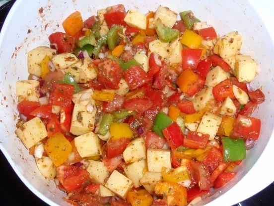 Rezept: Filet mit bunten Gemüse aus dem Ofen Bild Nr. 8 Filet mit bunten Gemüse aus dem Ofen - Rezept - Bild Nr. 8