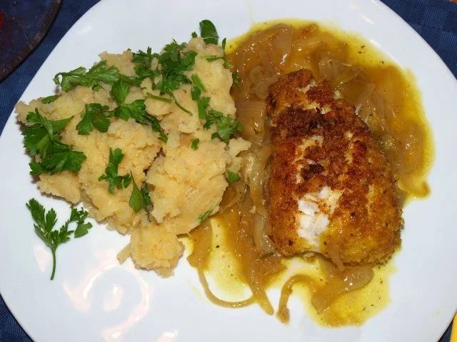 Asia-Seeteufelfilets in Pankokruste - Rezept