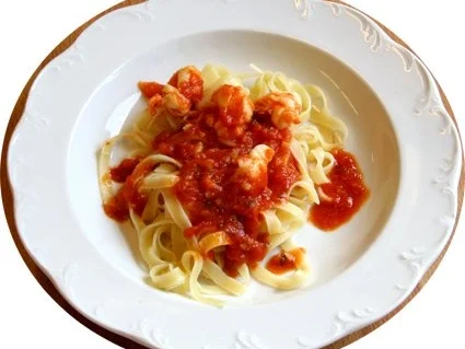 Tagliatelle mit Paprikaschotensoße - Rezept