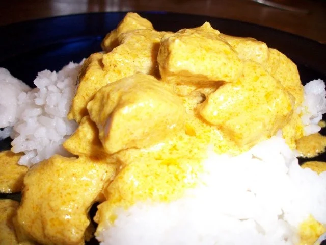 Putengeschnetzeltes Indische Art mit Reis - Rezept