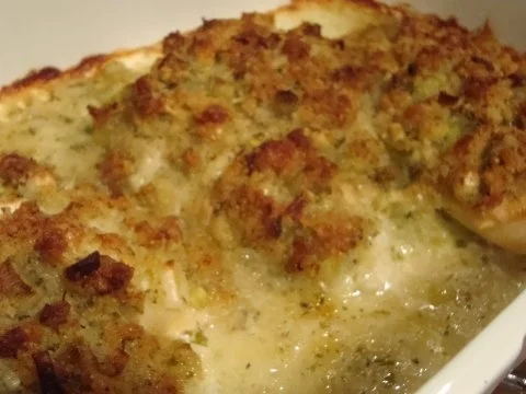 Rezept: Scholle mit Zwiebel-Käse-Kruste Bild Nr. 4 Scholle mit Zwiebel-Käse-Kruste - Rezept - Bild Nr. 4