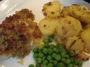 Scholle mit Zwiebel-Käse-Kruste - Rezept