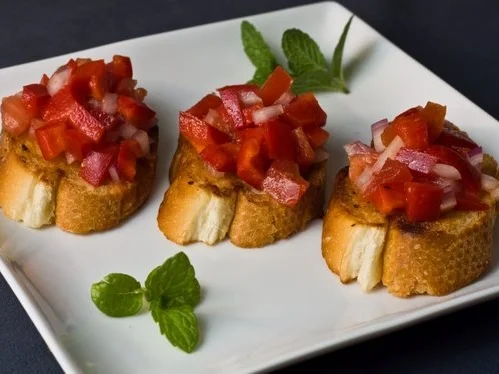 Rezept: einfaches Bruschetta einfaches Bruschetta - Rezept