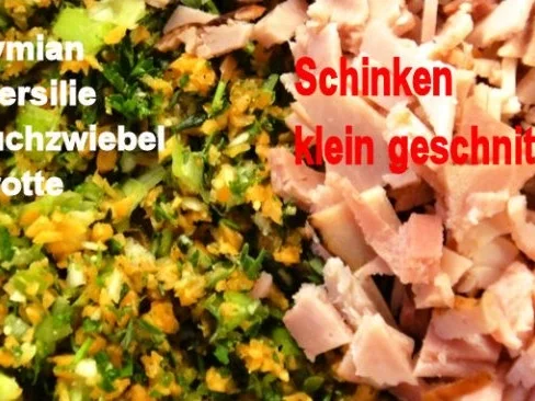 Rezept: Fleischpastetchen mit Gaenselebermousse auf Armagnac-Gaenseleber-Saucenspiegel Bild Nr. 3 Fleischpastetchen mit Gaenselebermousse auf Armagnac-Gaenseleber-Saucenspiegel - Rezept - Bild Nr. 3