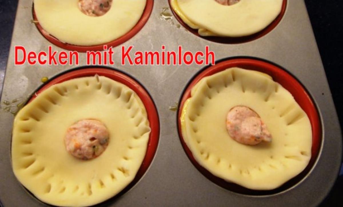 Fleischpastetchen mit Gaenselebermousse auf Armagnac-Gaenseleber-Saucenspiegel - Rezept - Bild Nr. 10