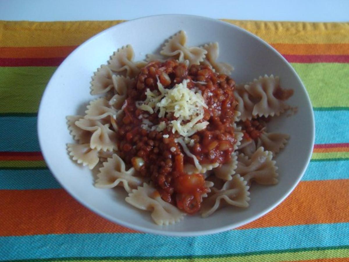 Bilder für Linsenbolognese Leckere vegetarische Alternative zur herkömmlichen Bolognese - Rezept