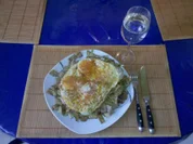 Nudeln: Gebratene Steinpilznudeln mit Spiegelei - Rezept