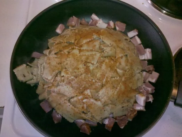 Nudeln: Gebratene Steinpilznudeln mit Spiegelei - Rezept - Bild Nr. 3