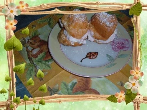 Rezept: Kuchen : Herbst - Sturmsäcke....(Windbeutel ) Kuchen : Herbst - Sturmsäcke....(Windbeutel ) - Rezept