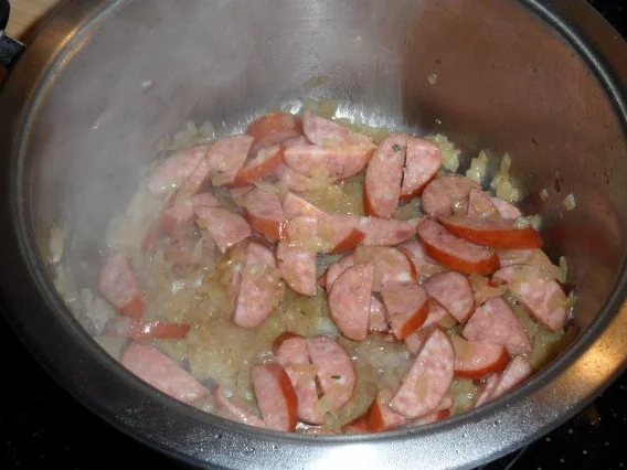 Rezept: Wirsing mit Cabanossi Bild Nr. 5 Wirsing mit Cabanossi - Rezept - Bild Nr. 5