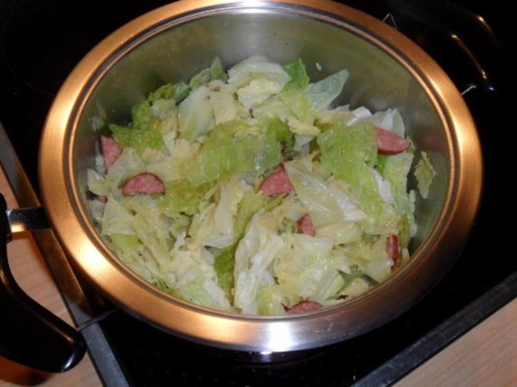 Wirsing mit Cabanossi - einfach - von Paprilotte