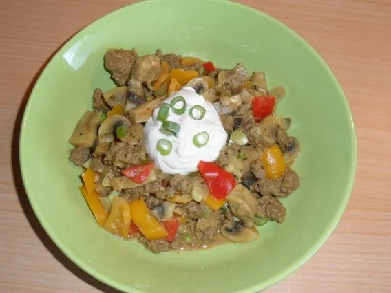 Rezept: Hackfleischpfanne (scharf) Hackfleischpfanne (scharf) - Rezept