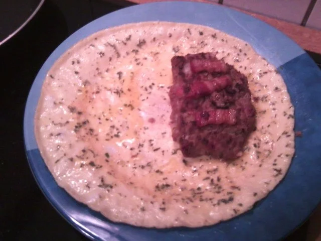 Gefüllter Pfannkuchen mit Hackfleisch - Rezept - Bild Nr. 3