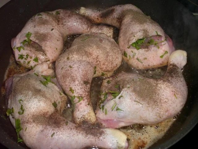 Rezept: Hähnchenschenkel gefüllt Bild Nr. 9 Hähnchenschenkel gefüllt - Rezept - Bild Nr. 9