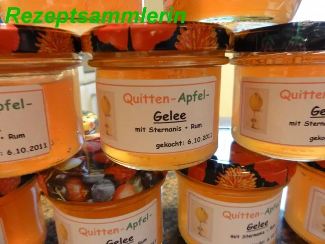 M+G:   QUITTEN - APFEL - GELEE - Rezept