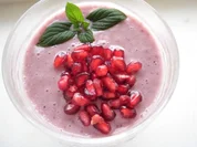 Bananenblaubeersorbet mit Granatapfel - Rezept