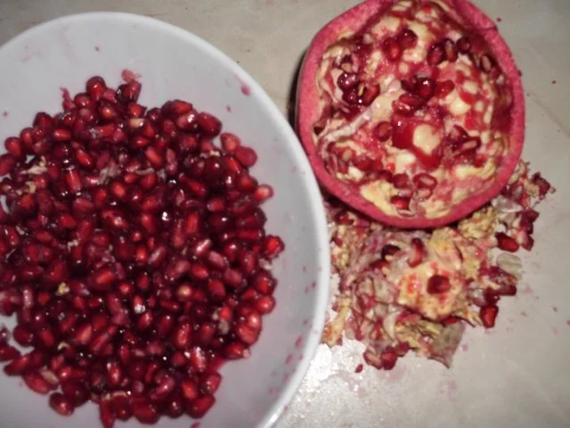 Bananenblaubeersorbet mit Granatapfel - Rezept - Bild Nr. 2