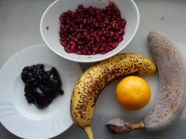 Bananenblaubeersorbet mit Granatapfel - Rezept - Bild Nr. 3
